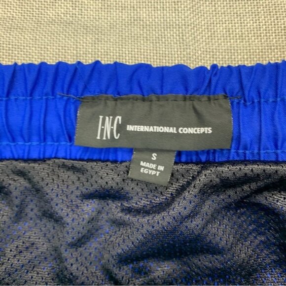 Inc Mens Blue Drawstring Regular Fit Moisture Wicking Swim Trunks  Size S - Picture 11 of 11